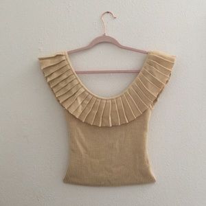 HESPERIOS RUFFLE SWEATER TANK